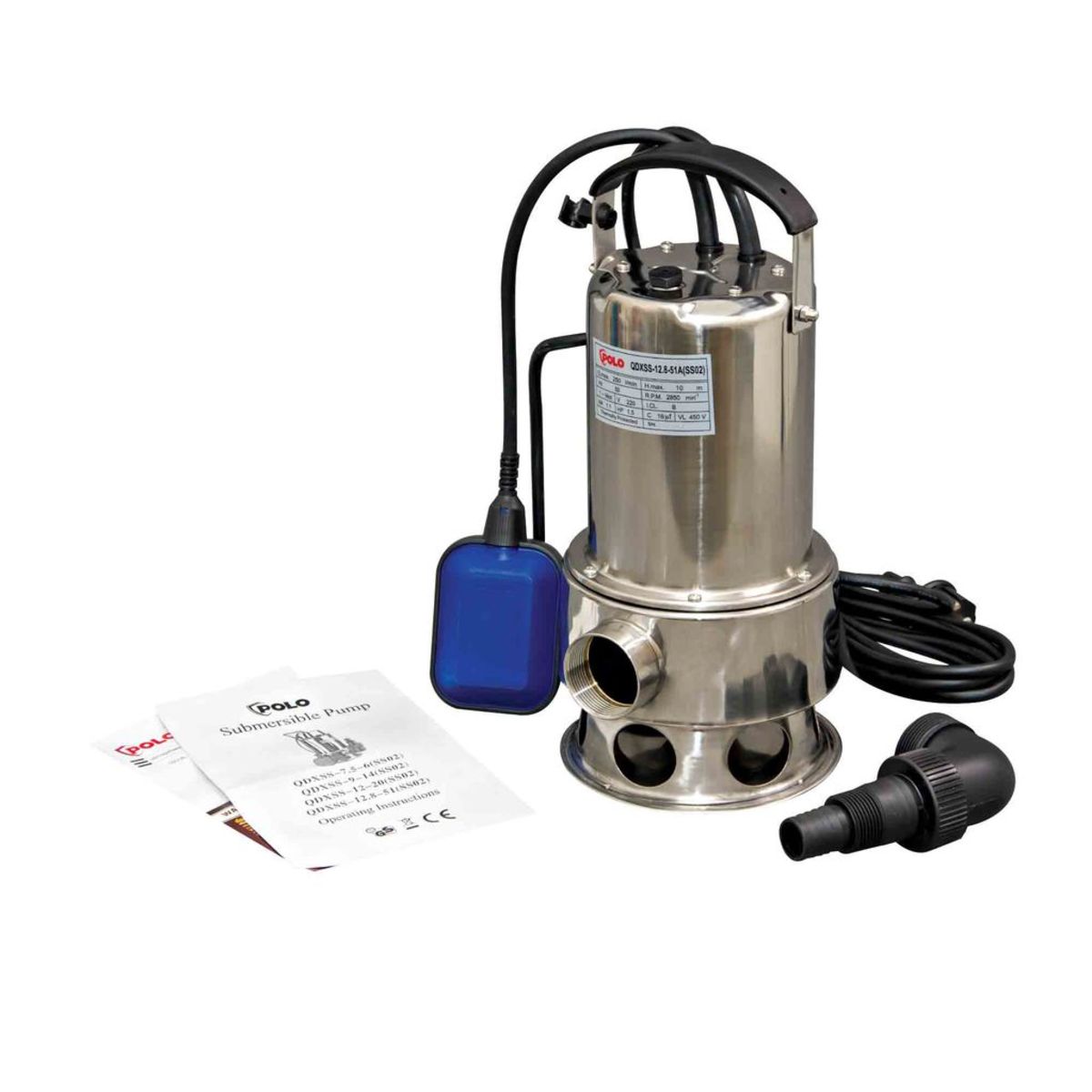 QDXSS-12.8-51A ปั๊มจุ่ม 1.5HP(มีลูกลอย)