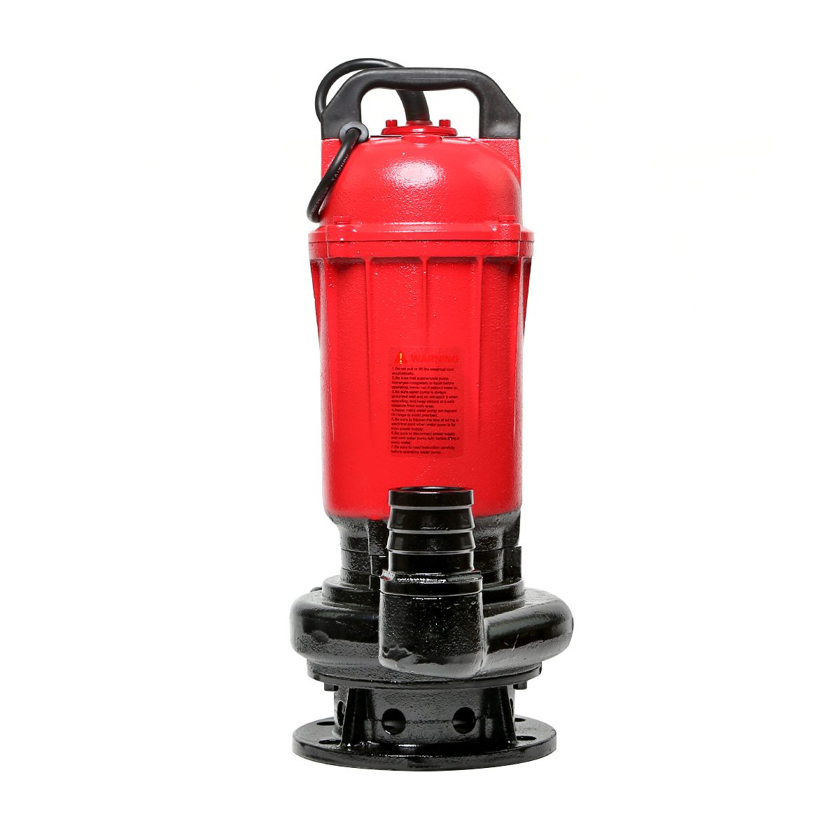 POLO ปั๊มจุ่มสำหรับน้ำเสีย ไม่มีลูกลอย 0.75 แรงม้า 220 โวลต์ รุ่น WQD6-12-0.55L1 ท่อออก 2 นิ้ว ส่งสูง 14 ม. ปริมาณน้ำ 266 ลิตร/นาที เหมาะกับ