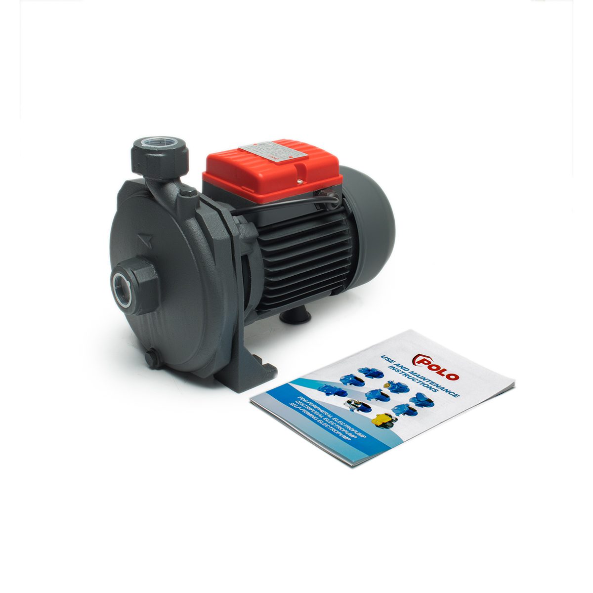 POLO (โปโล) ปั๊มหอยโข่ง 1HP รุ่น XCM100 ขนาดท่อ 1" X 1" อัตราการไหล 10-100 ลิตร/นาที ส่งสูง 30-5 ม.