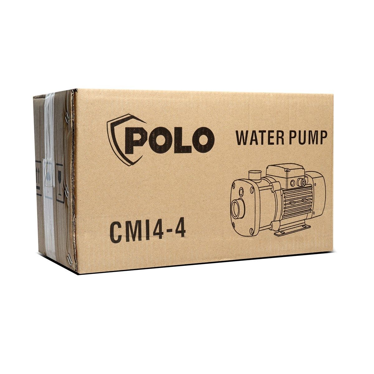 POLO ปั๊มน้ำสแตนเลสหลายใบพัด 1 แรงม้า ไฟ 4 ใบพัด ดูดลึก 9 ม. รุ่น CMI4-4 ส่งสูง 20 - 38 ม. ปริมาณน้ำ 16 - 100 ลิตร/นาที ท่อดูด 1-1/4 นิ้ว ท่