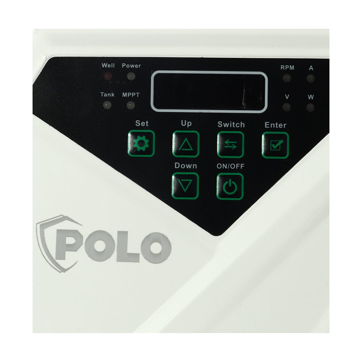 ปั๊มซับเมิร์ส DC บัสเลสโซล่าเซลล์ POLO รุ่น 4DPC6-42-48-600 ขนาด 4 นิ้ว กำลังไฟ 600 วัตต์ แรงดันไฟ 48 โวลต์ ส่งสูง 42 เมตร ปริมาณน้ำสูงสุด 6