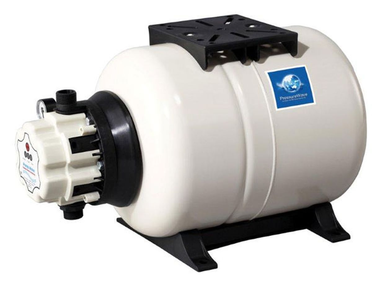 PRESSURE WAVE (เพรสเชอร์ เวฟ) ชุดควบคุมปั๊มน้ำอัตโนมัติ 220 โวลต์ 50 เฮิร์ท รุ่น PUW-220V มาตรฐานอเมริกา เหมาะสำหรับระบบเพิ่มแรงดัน ใช้เก็บก