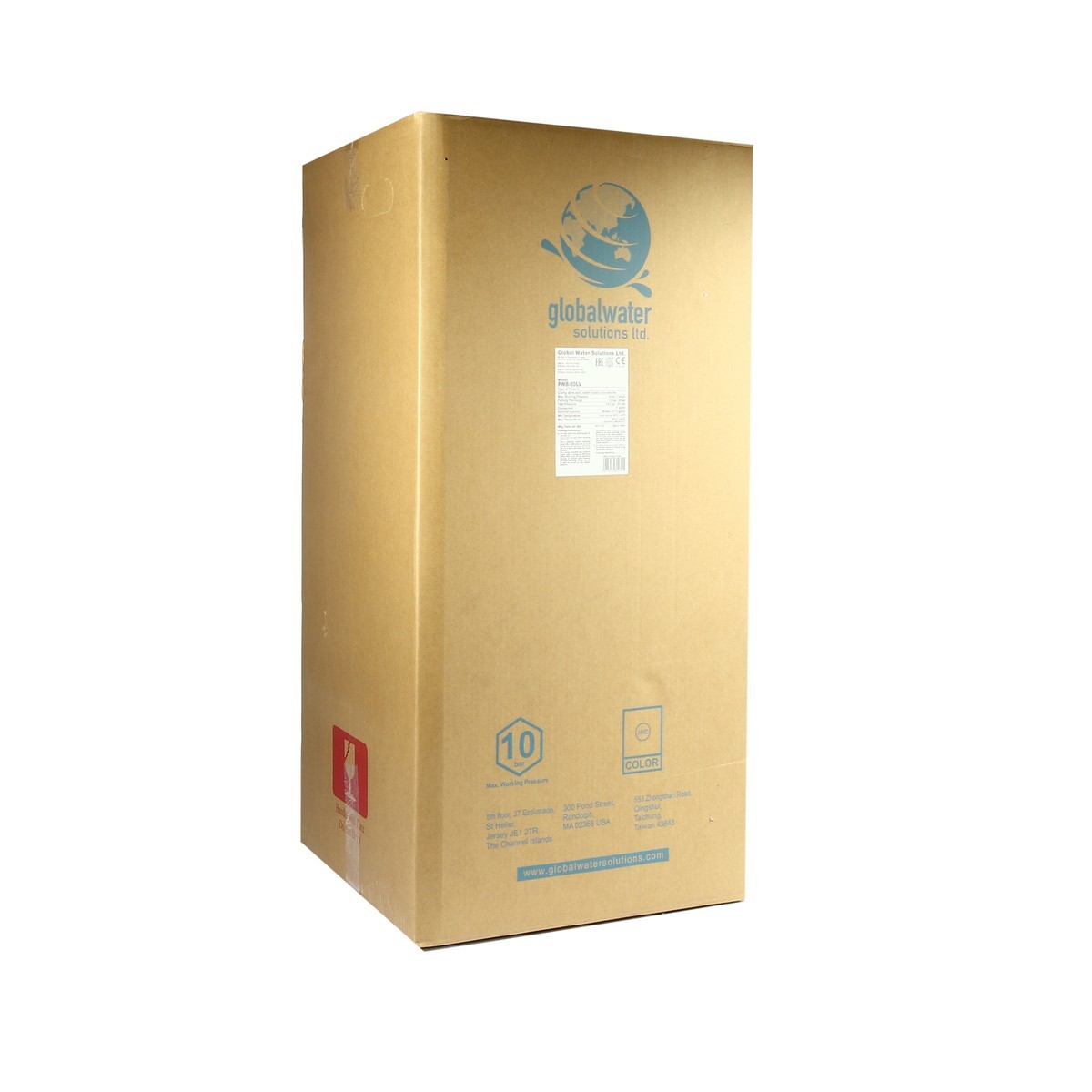 PRESSURE WAVE (เพรสเชอร์ เวฟ) ถังแรงดันไดอะแฟรม 80 ลิตร แบบตั้ง พร้อมฐาน รุ่น PWB-80LV มาตรฐานอเมริกา เหมาะสำหรับระบบเพิ่มแรงดัน ใช้เก็บกักน