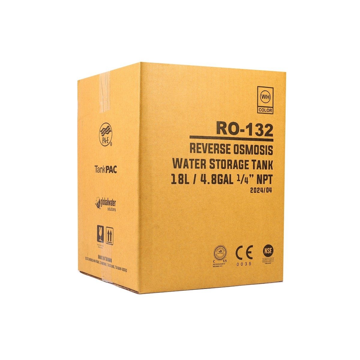 PRESSURE WAVE ถังแรงดันไดอะแฟรม 18 ลิตร 7 บาร์ รุ่น RO-132 สำหรับระบบ RO เหมาะสำหรับใช้ในครัวเรือนหรือเชิงพาณิชย์ขนาดเล็ก (เพรสเชอร์ เวฟ)