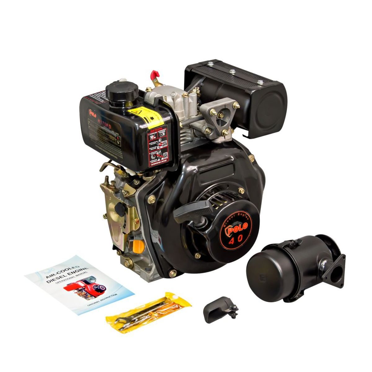 H170FAD เครื่องยนต์ดีเซล 4 HP(สตาร์ทมือ)