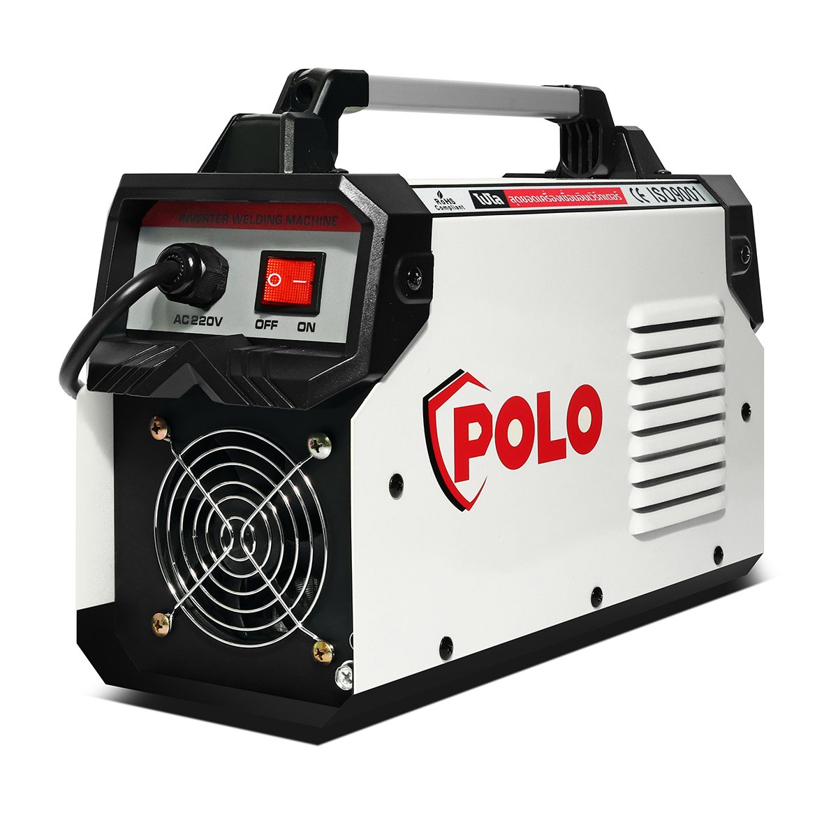 POLO เครื่องเชื่อม ARC MMA Inverter กระแสไฟเชื่อม 30 - 120 แอมป์ รุ่น JUMBO150 ขนาดลวดเชื่อม 1.6 - 3.2 มม. มีระบบ IGBT ระดับป้องกัน IP21 (โป