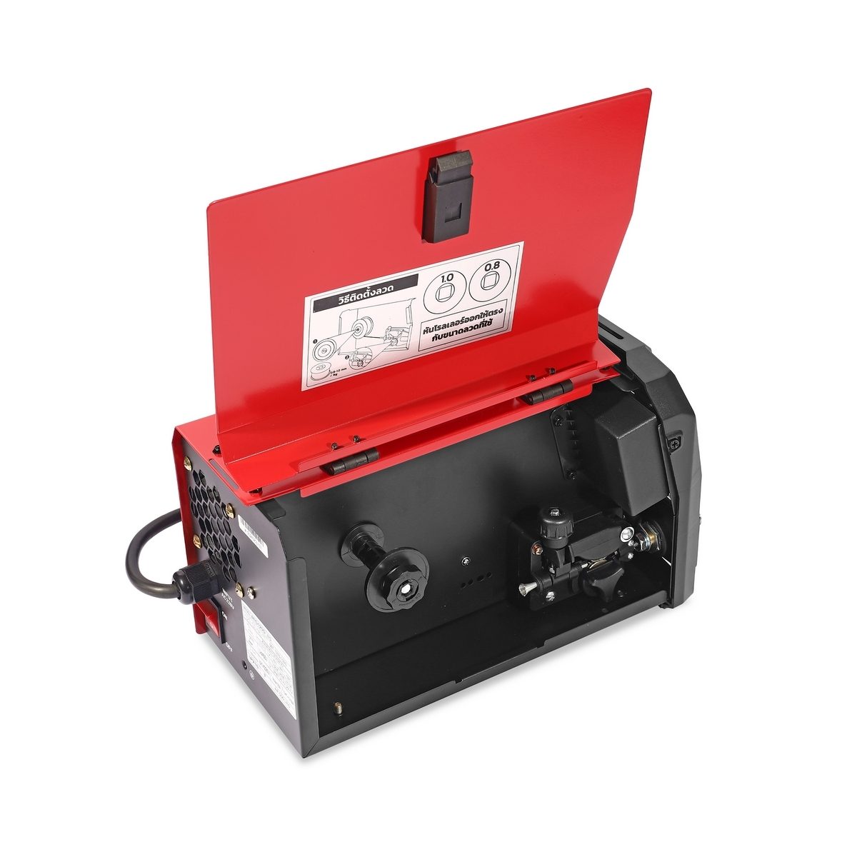 POLO เครื่องเชื่อม MIG/MMA รุ่น MIG120D 1 เฟส 220 โวลต์ กระแสไฟเชื่อม 120 แอมป์ หน้าจอดิจิตอลขนาดใหญ่ สำหรับงาน DIY ภายในบ้าน ใช้กับลวดเชื่อ