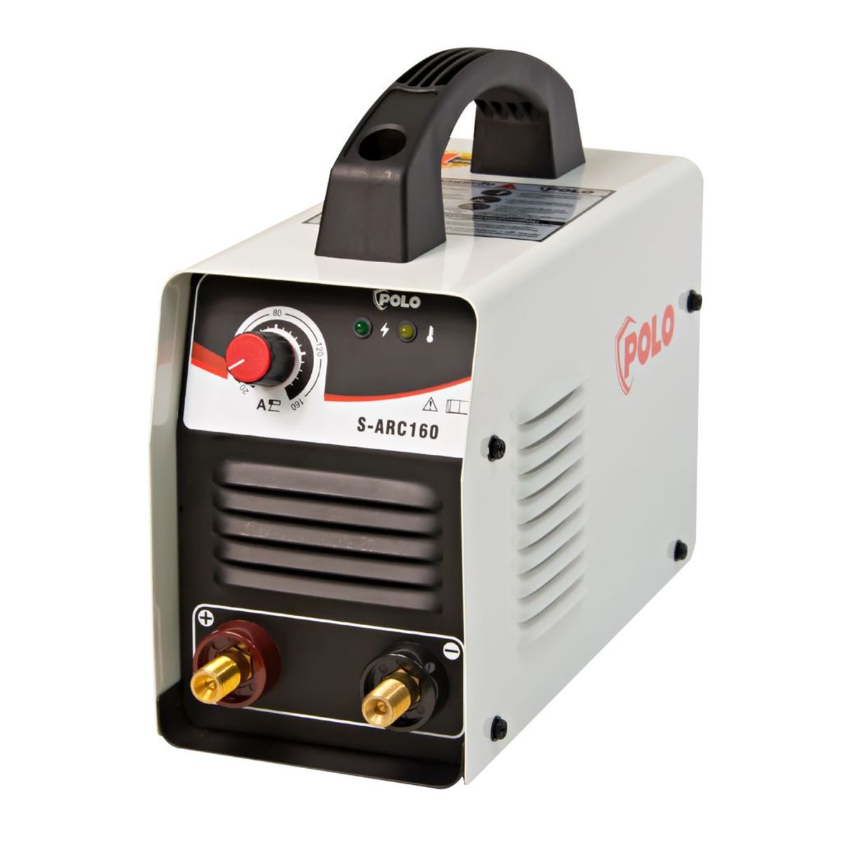POLO เครื่องเชื่อม ARC MMA Inverter กระแสไฟเชื่อม 10 - 120 แอมป์รุ่น SARC160 ขนาดลวดเชื่อม 2.6 - 3.2 มม. มีระบบ IGBT ระดับป้องกัน IP21S (โปโ