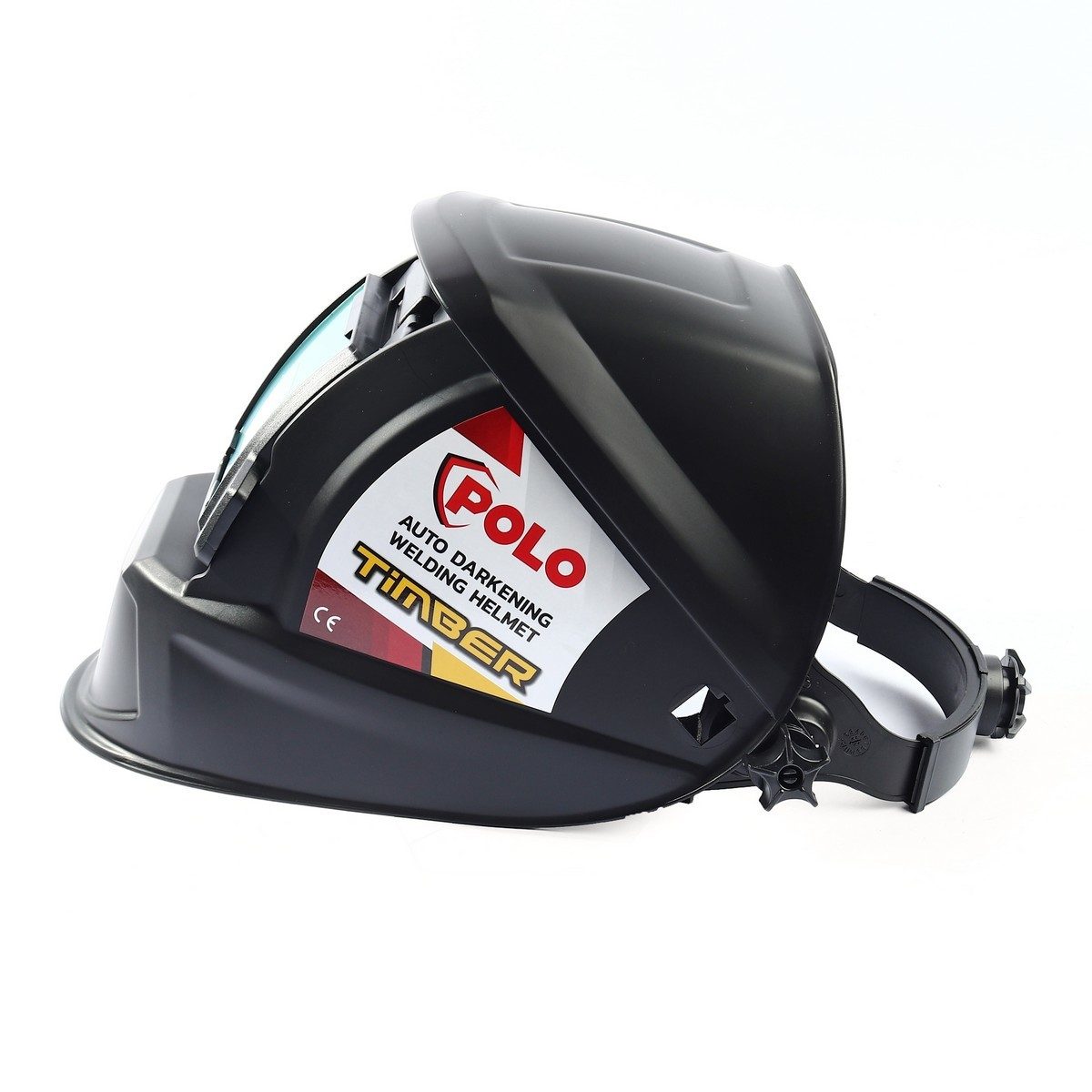 POLO หน้ากากปรับแสงอัตโนมัติ พื้นที่มอง 90 X 35 มม. รุ่น TIMBER ความเร็วในการปรับ 1/15000 วินาที ป้องกัน UV/IR DIN 16 (โปโล)