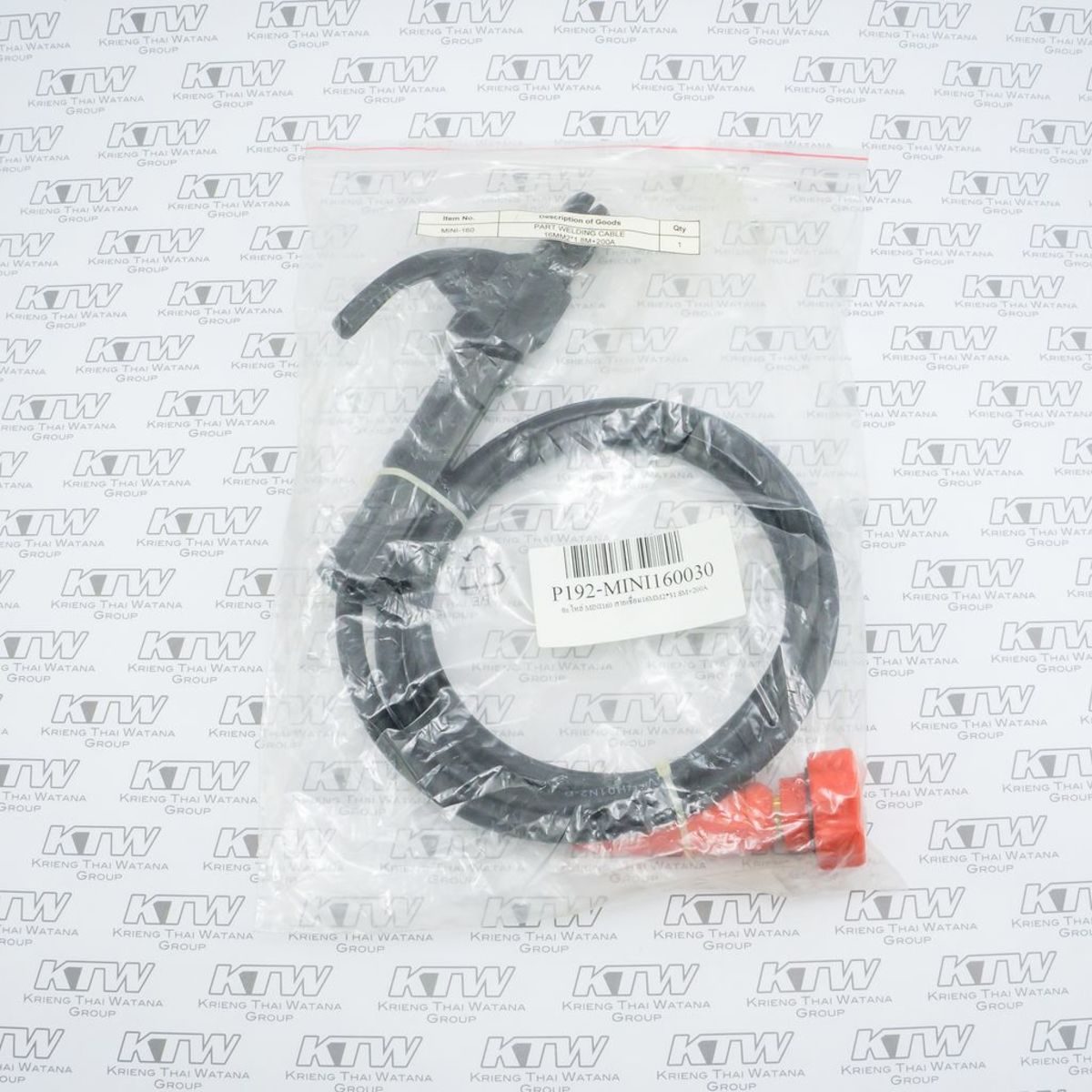 POLO สายเชื่อม 16MM2X31.8M+200A ใช้กับเครื่องเชื่อม รุ่น MINI160 และ MICRO160 (โปโล)