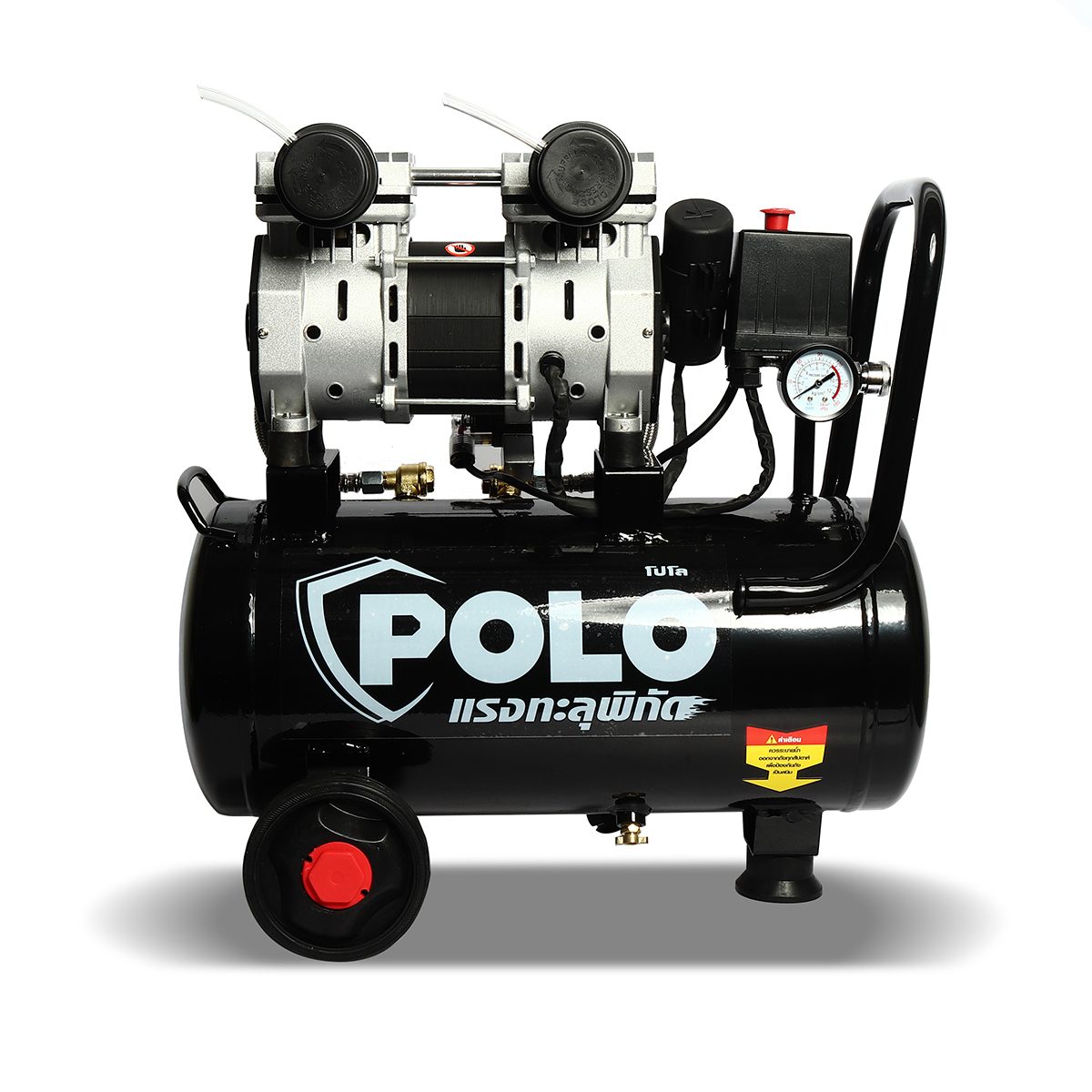 ปั๊มลม โปโล (POLO) รุ่น FAST 14-30 กำลังมอเตอร์ 1390 วัตต์ (1 มอเตอร์) ถัง 30 ลิตร มอเตอร์รอบเร็ว 2800 รอบ/นาที แรงลม 8 บาร์ อัตราผลิตลม 120