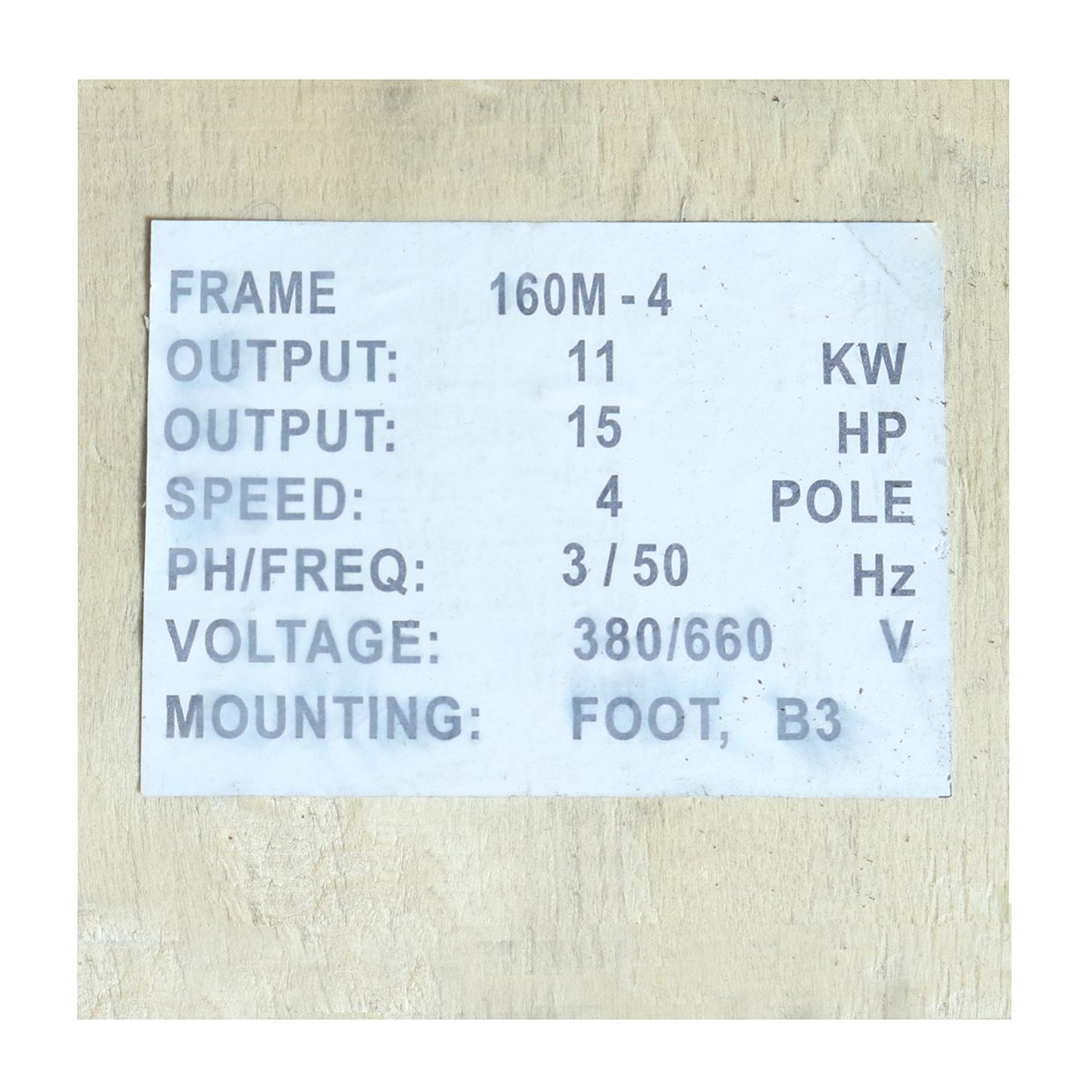 POLO มอเตอร์ (A Series) 15 แรงม้า 380 โวลต์ 4 โพล 3 เฟส  3 สาย รุ่น Y2-160M-4 ขนาดเพลาออก 42 มม. ความเร็วรอบ 1450 รอบ/นาที ป้องกันฝุ่นและน้ำ