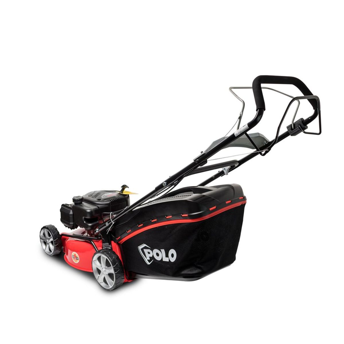 POLO รถตัดหญ้าแบบเดินเอง 18 นิ้ว Loncin 4 จังหวะ เครื่องยนต์ 3.5 แรงม้า ความจุกระบอกสูบ 139 ซีซี รุ่น G46SL39 ถังน้ำมัน 0.5 ลิตร ความสูงในกา