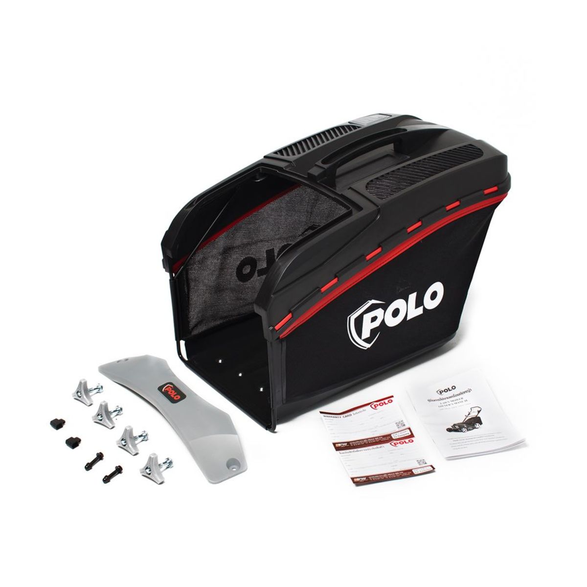 POLO รถตัดหญ้าแบบเดินเอง 18 นิ้ว Loncin 4 จังหวะ เครื่องยนต์ 3.5 แรงม้า ความจุกระบอกสูบ 139 ซีซี รุ่น G46SL39 ถังน้ำมัน 0.5 ลิตร ความสูงในกา