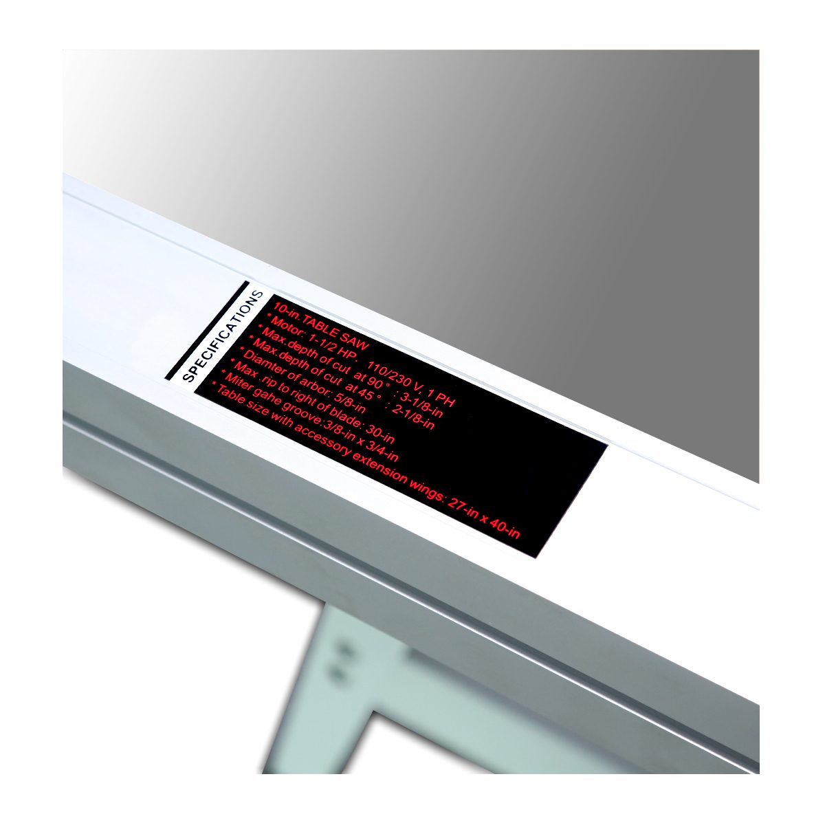 PTS250 โต๊ะเลื่อย 10" / 1.5 HP /1 PH
