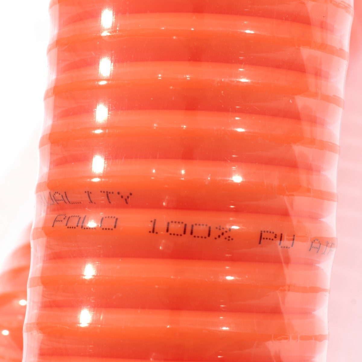 POLO สายลมสปริง สายลมแบบขด ชนิด PU พร้อมข้อต่อ ขนาด 5X8 ความยาวสาย 9 ม.ความดันสูงสุด 10 BAR (แรงดันระเบิด 24 บาร์) ทนอุณหภูมิตั้งแต่ -5 ถึง 