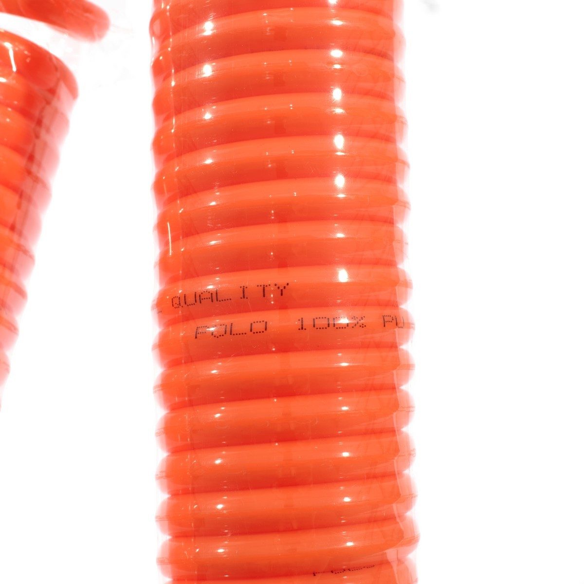 POLO สายลมสปริง สายลมแบบขด ชนิด PU พร้อมข้อต่อ ขนาด 5X8 ความยาวสาย 12 ม.ความดันสูงสุด 10 BAR (แรงดันระเบิด 24 บาร์) ทนอุณหภูมิตั้งแต่ -5 ถึง