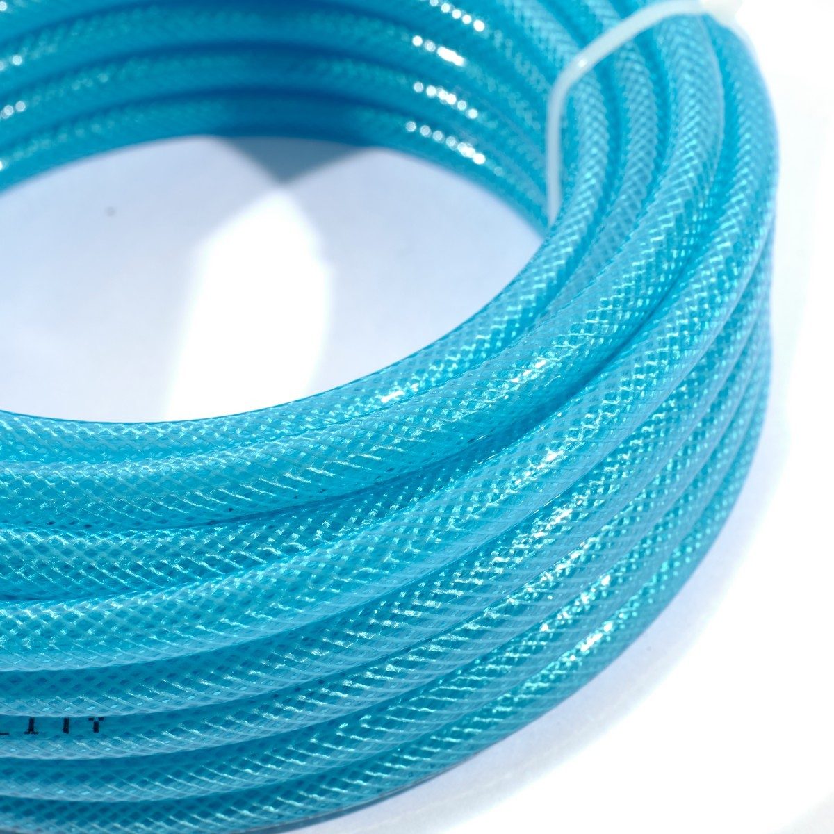 POLO สายลมแบบใยถักรุ่นงานหนัก PU พร้อมข้อต่อ ขนาด 5 X 8 มม. สายยาว 10 ม. ความดันสูงสุด 15 บาร์ ทนอุณหภูมิ -35°C ถึง 65°C