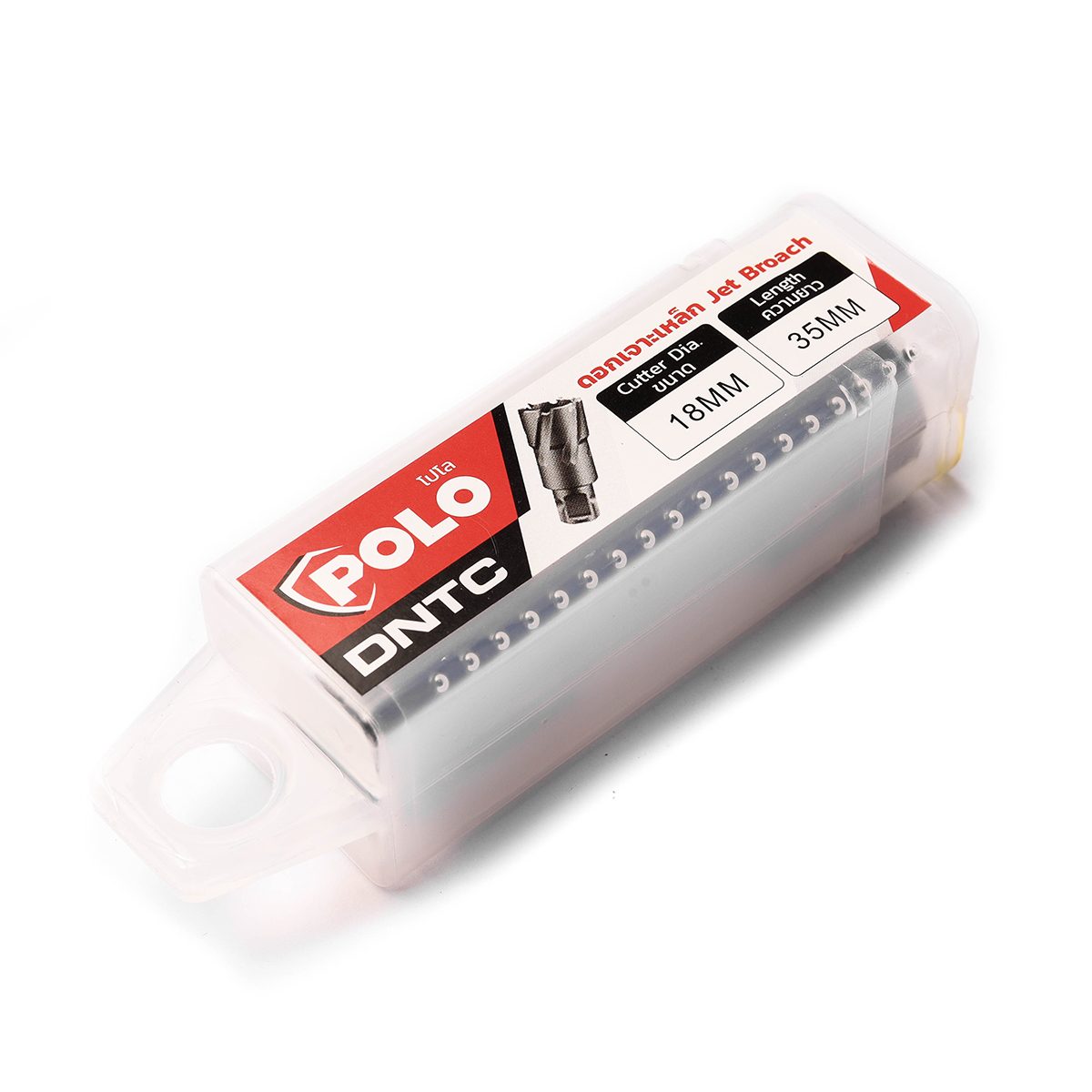 POLO ดอกเจาะเหล็กคัตเตอร์คาร์ไบด์ Dia 18X35 มม. TCT รุ่น DNTC เจาะลึกสุด 35 มม. ใช้กับสว่านแท่นแม่เหล็กทุกยี่ห้อ (โปโล)