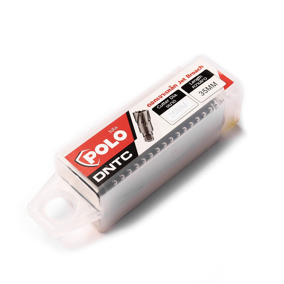 POLO ดอกเจาะเหล็กคัตเตอร์คาร์ไบด์ Dia 25X35 มม. TCT รุ่น DNTC เจาะลึกสุด 35 มม. ใช้กับสว่านแท่นแม่เหล็กทุกยี่ห้อ (โปโล)
