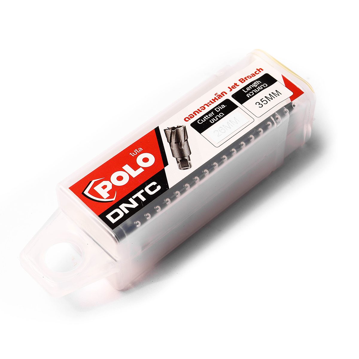 POLO ดอกเจาะเหล็กคัตเตอร์คาร์ไบด์ Dia 26X35 มม. TCT รุ่น DNTC เจาะลึกสุด 35 มม. ใช้กับสว่านแท่นแม่เหล็กทุกยี่ห้อ (โปโล)