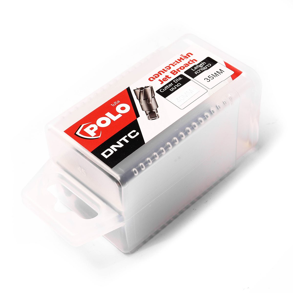 POLO ดอกเจาะเหล็กคัตเตอร์คาร์ไบด์ Dia 40X35 มม. TCT รุ่น DNTC เจาะลึกสุด 35 มม. ใช้กับสว่านแท่นแม่เหล็กทุกยี่ห้อ (โปโล)