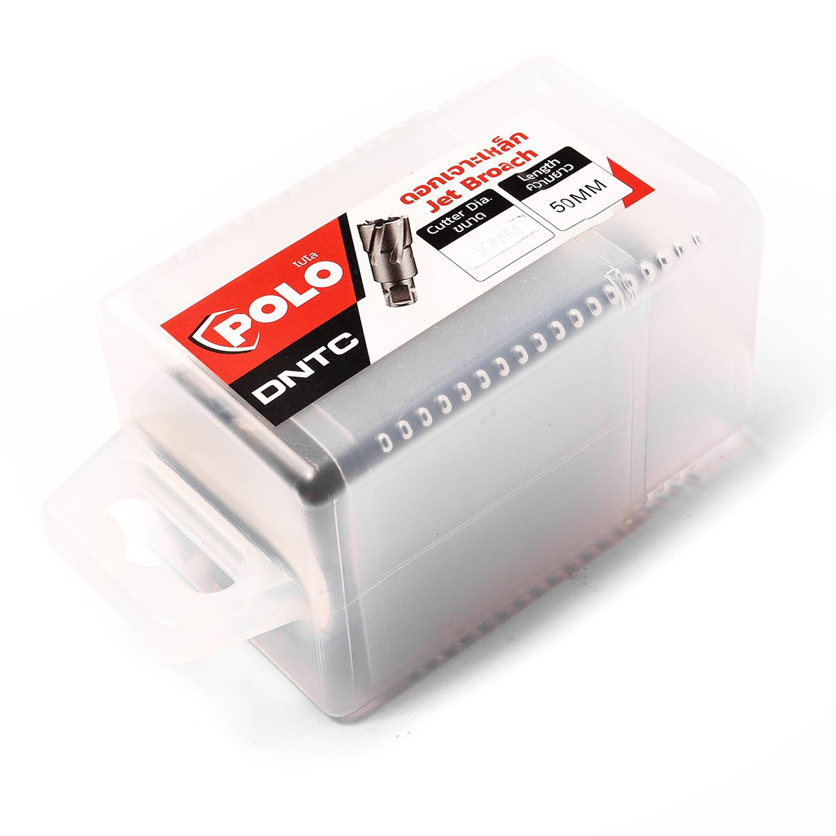 POLO ดอกเจาะเหล็กคัตเตอร์คาร์ไบด์ Dia 50X50 มม. TCT รุ่น DNTC เจาะลึกสุด 50 มม. ใช้กับสว่านแท่นแม่เหล็กทุกยี่ห้อ (โปโล)