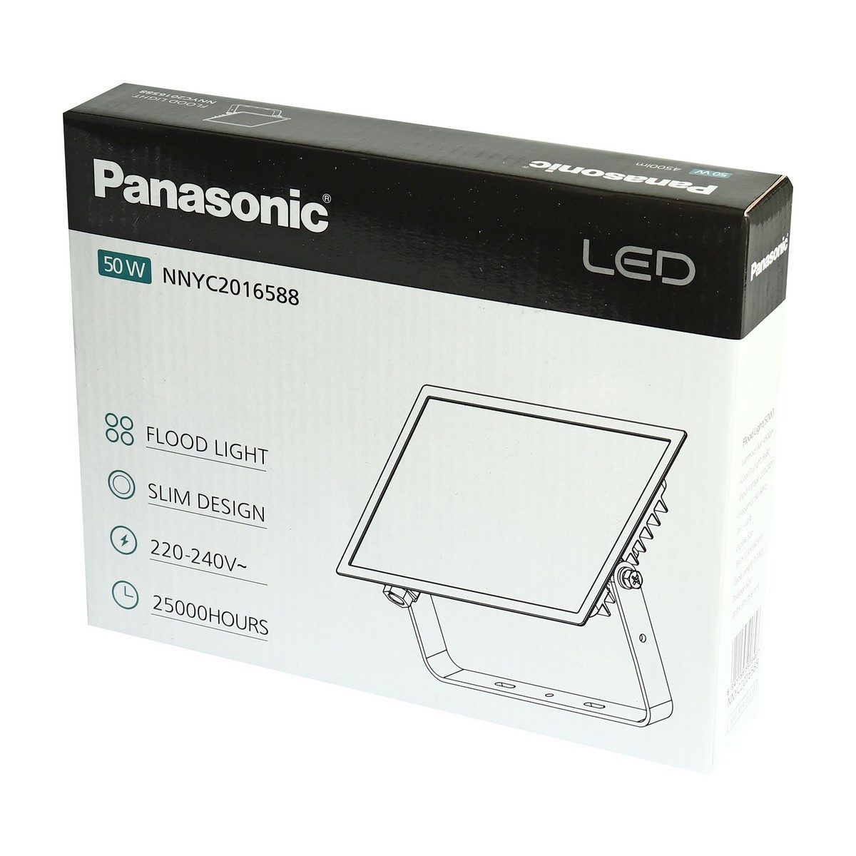 PANASONIC โคมไฟฟลัดไลท์ 50 วัตต์ เดย์ไลท์ รุ่น LED Mini FloodLight มาพร้อมการกันน้ำ IP65 (พานาโซนิค)