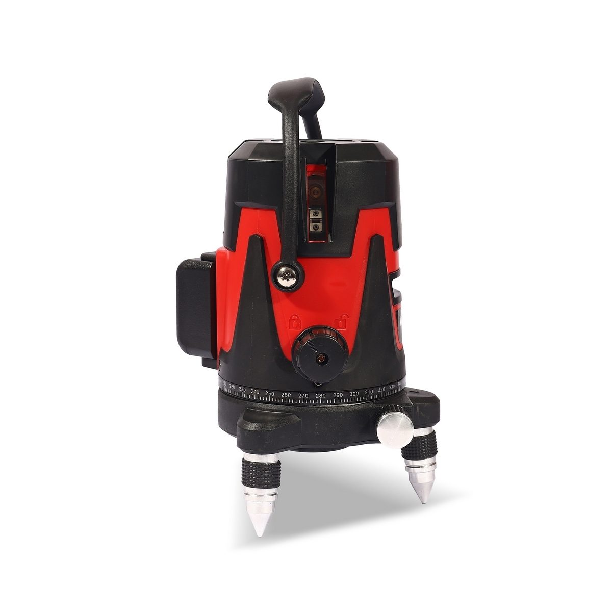 POLO เครื่องวัดระดับเลเซอร์แสงเขียว 5 เส้น และถ่านแบตเตอรี่ Li-ion 2 ก้อน รุ่น WG-508 พร้อมขาตั้ง 1.2 เมตร สำหรับใช้ภายในอาคาร และภายนอกอาคา