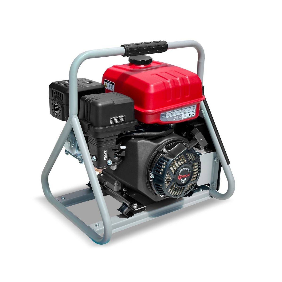 POLO เครื่องปั่นไฟเบนซิน Inverter กำลังไฟ 2.8 กิโลวัตต์ กำลังเครื่องยนต์ 7 แรงม้า รุ่น GT3750iP (รุ่นพกพา) ถังน้ำมัน 5.0 ลิตร สตาร์ทมือ (โปโ