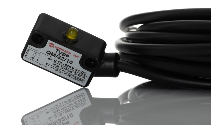 IMI Norgren Reed Reed Switch, IP66, 10 → 240V ac, NO Operation, QM/32, with LED indicator, QM/32