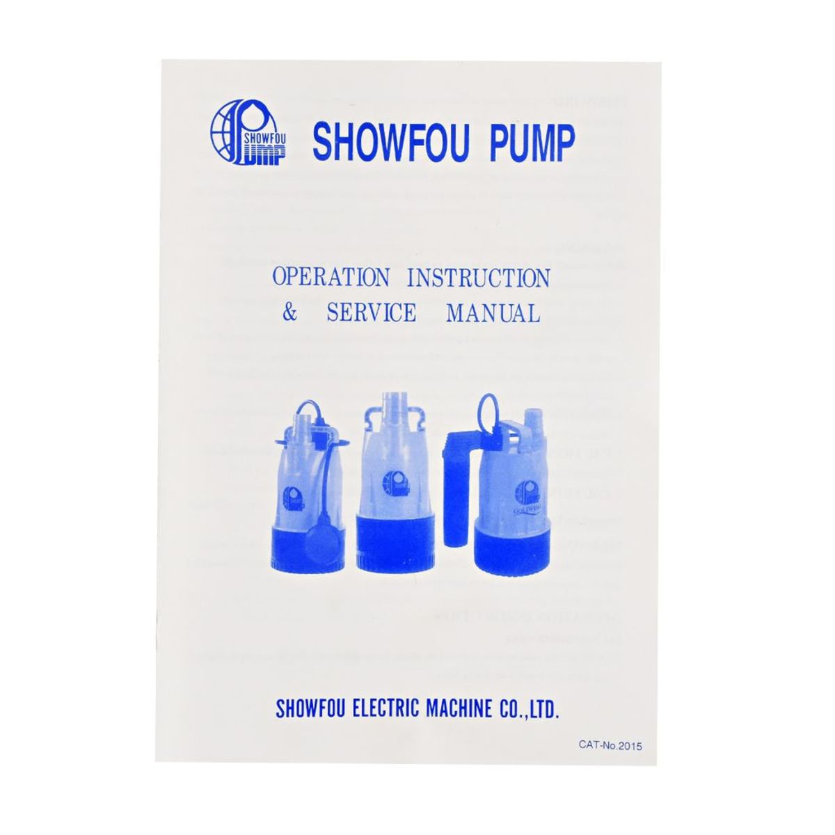 SHOWFOU ปั๊มจุ่มอัตโนมัติ รุ่น GVA-370 กำลังมอเตอร์ 370 วัตต์ ส่งสูงสุด 8 ม. ปริมาณน้ำสูงสุด 200 ลิตร/นาที ท่อส่ง 1-1/2 นิ้ว ไฟ 220 โวลต์ (โ