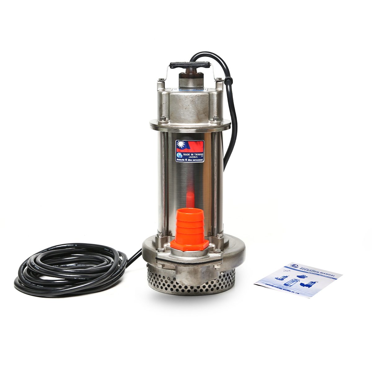 SHOWFOU ปั๊มแช่แสตนเลส รุ่น SQ-112AN กำลังมอเตอร์ 750 วัตต์ ส่งสูงสุด 14 ม. ปริมาณน้ำสูงสุด 360 ลิตร/นาที ท่อส่ง 2 นิ้ว ไฟ 220 โวลต์ (โชว์ฟู