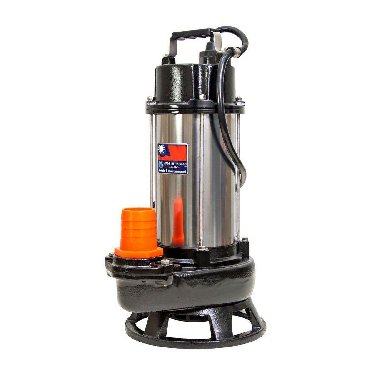 SHOWFOU ปั๊มแช่ใบพัดเปิด รุ่น SS-112D กำลังมอเตอร์ 1 แรงม้า ส่งสูงสุด 12.4 ม. ปริมาณน้ำสูงสุด 500 ลิตร/นาที ท่อส่ง 2 นิ้ว ไฟ 220 โวลต์ (โชว์