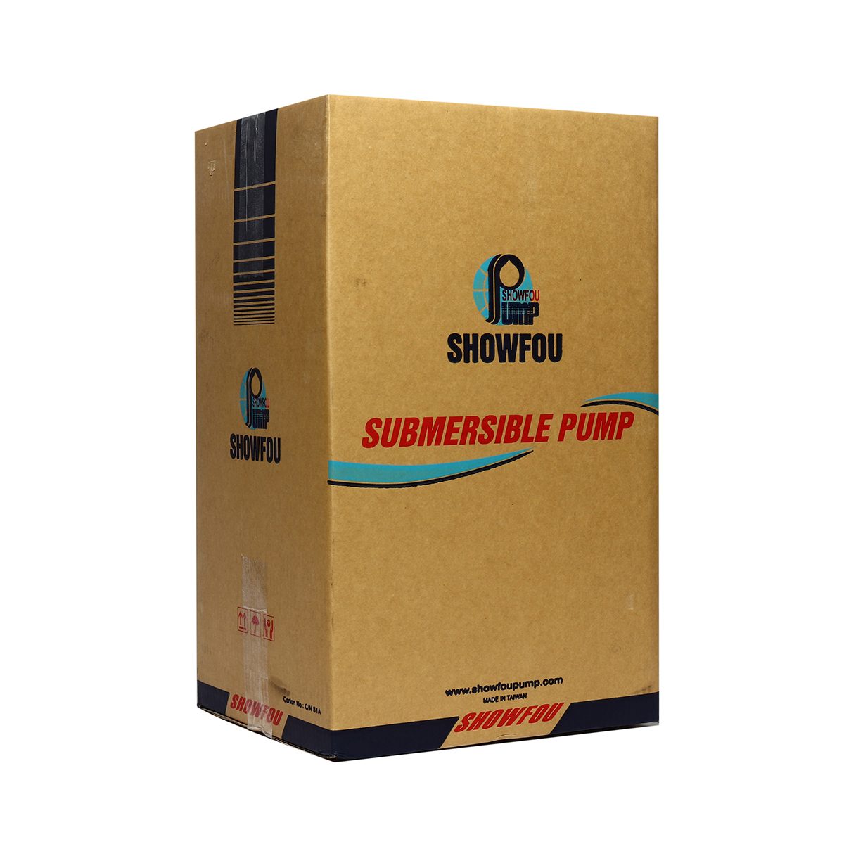 SHOWFOU ปั๊มแช่ใบพัดเปิด รุ่น SS-132LD กำลังมอเตอร์ 1 แรงม้า ส่งสูงสุด 10 ม. ปริมาณน้ำสูงสุด 600 ลิตร/นาที ท่อส่ง 3 นิ้ว ไฟ 380 โวลต์ (โชว์ฟ