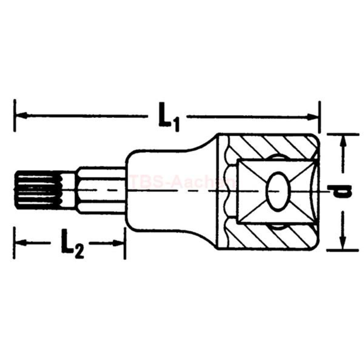 54XM16 SCREWDRIVER-SOCKET 1/2"