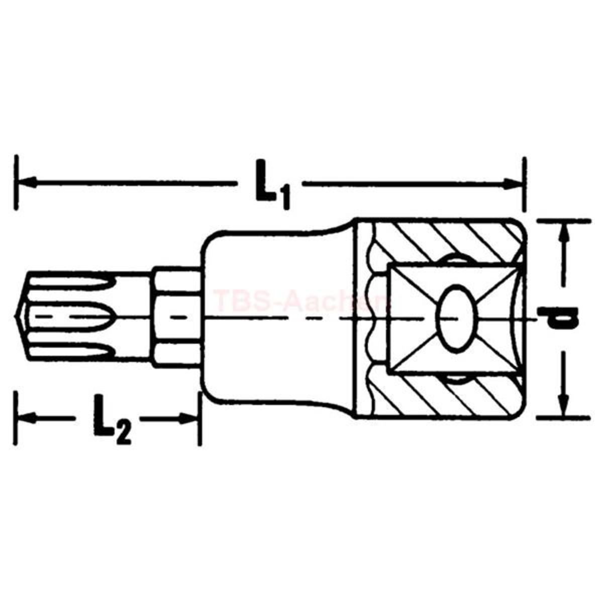 54 CV M8 SCREWDRIVER-SOCKET1/2"