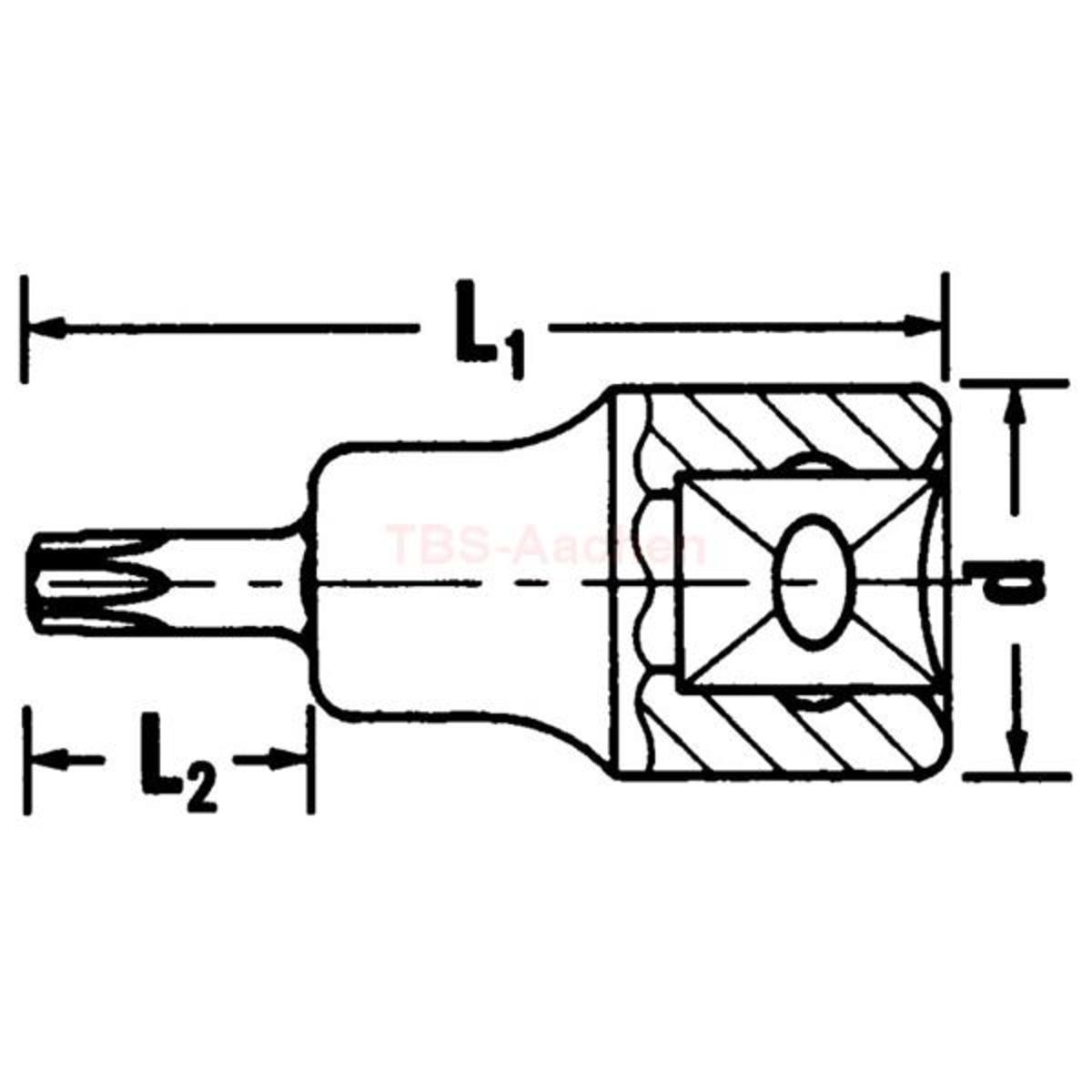 54 TX T20 SCREWDRIVER-SOCKET1/2"