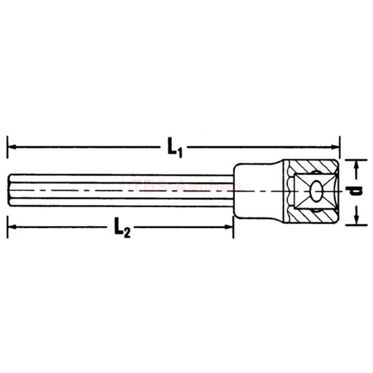 1054/5 SCREWDRIVER-SOCKET1/2"