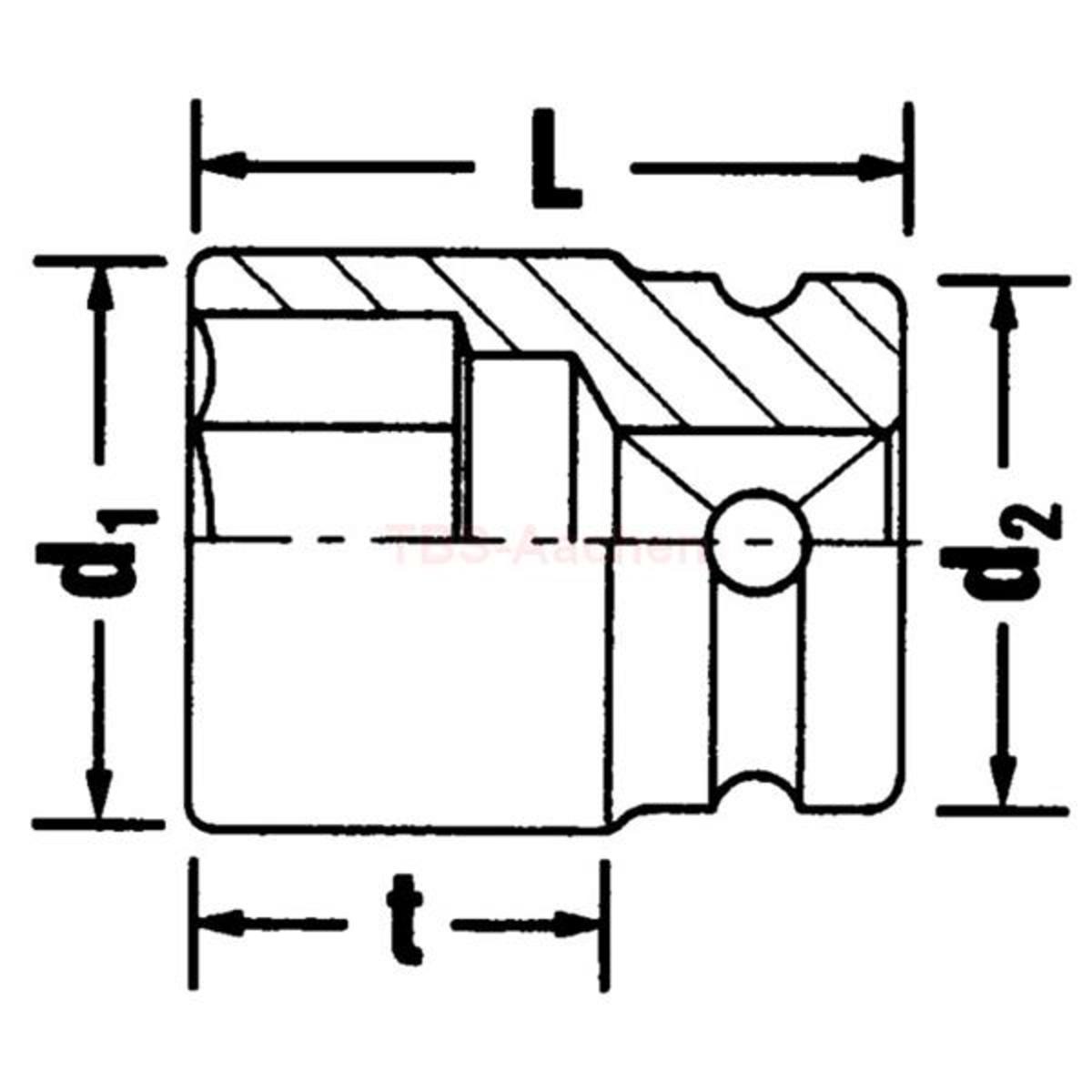 51 IMP 19 IMPACT SOCKET 1/2"
