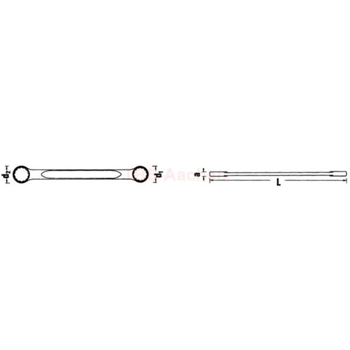21 18X19 DOUBLE ENDED RING SPANNERS