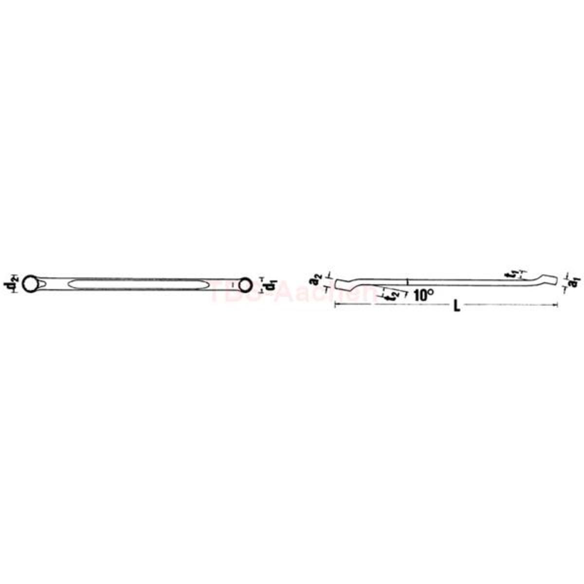 23 21X23 DOUBLE ENDED RING SPANNERS