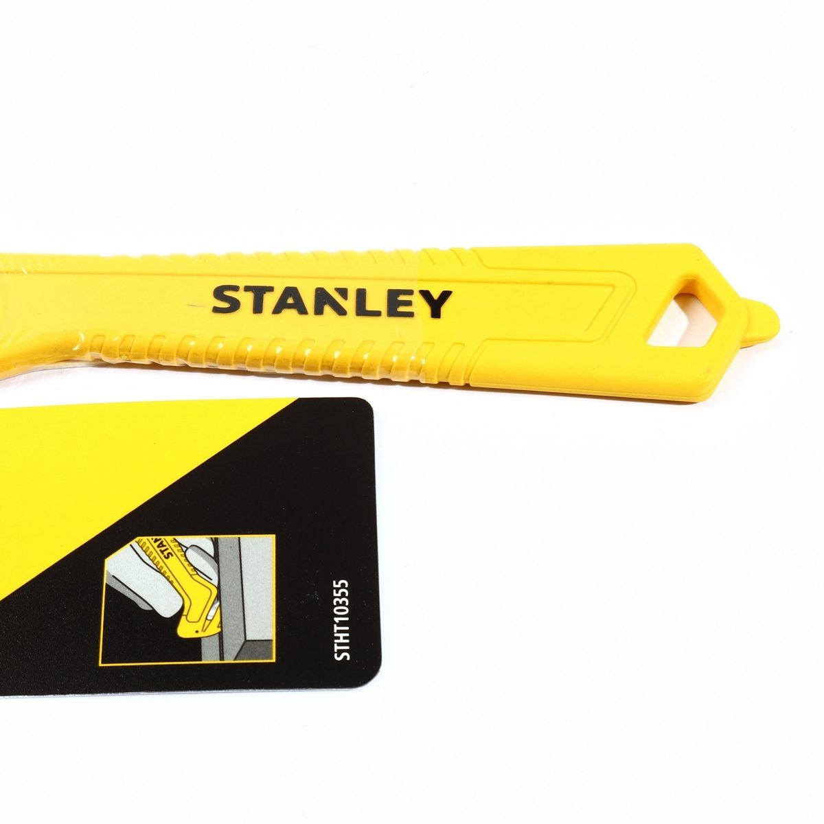 STANLEY มีดกรีดลัง มีดตัดกล่อง มีดอเนกประสงค์ รุ่น 10-355 ใบมีดเดี่ยว สำหรับกรีดลังและตัดเทปกาวหรือฟิลม์ที่ติดทับกล่อง ปลอดภัย ไม่สามารถเปลี