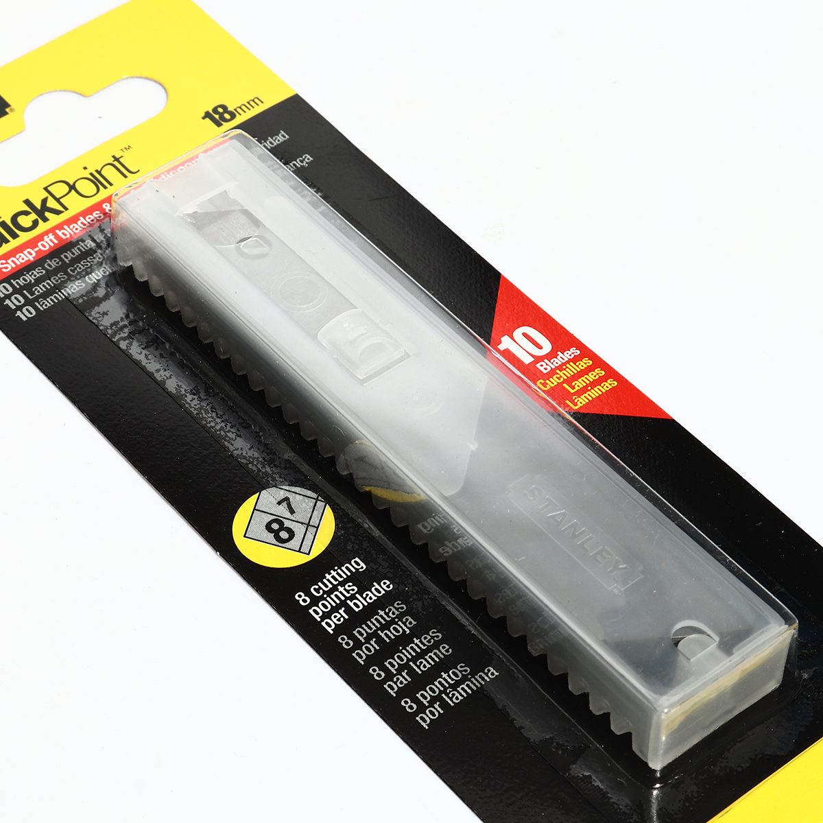 11-301T ใบมีดคัตเตอร์ 18 มม. 10ใบ/แพ็ค