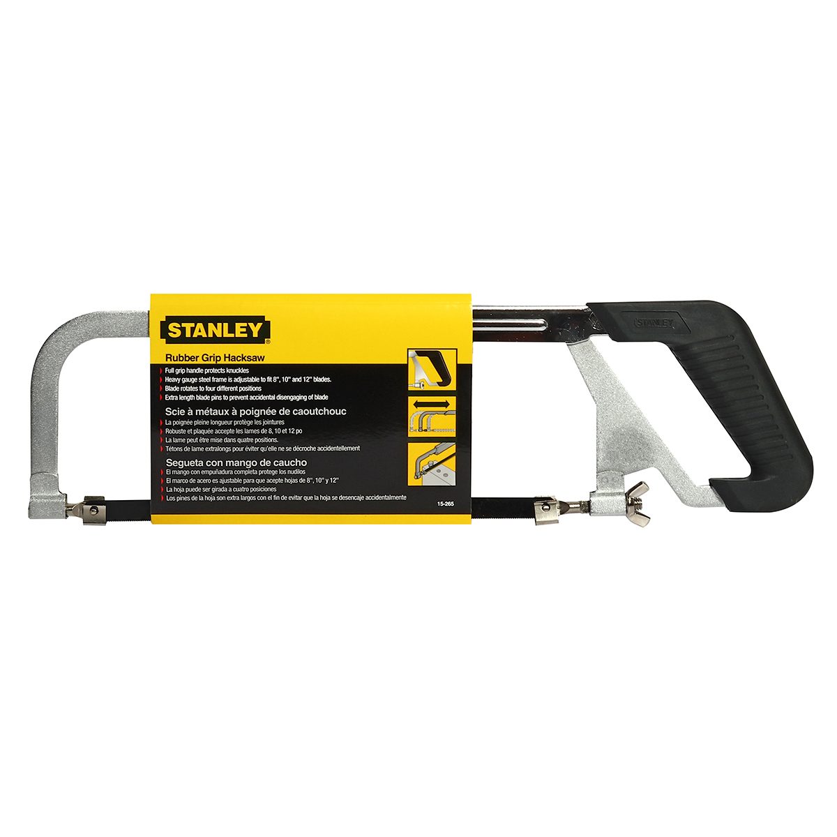 15-265 เลื่อยตัดเหล็กด้ามยาง 10",12"