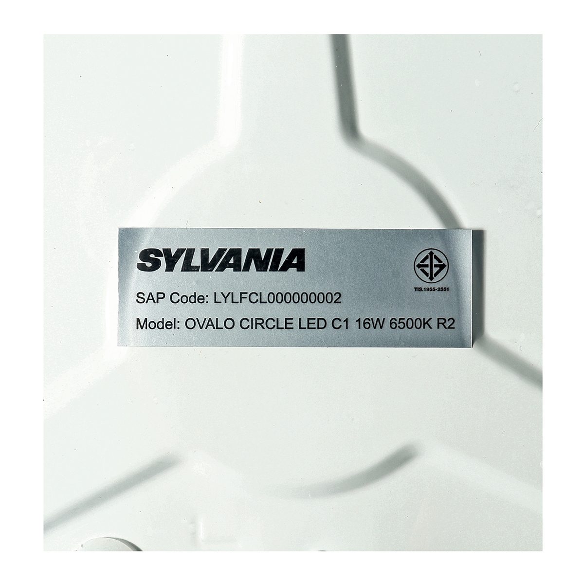 โคมไฟเพดานขอบขาวอีโค่ LED สำเร็จรูป ซิลวาเนีย (SYLVANIA) รุ่น OVALO CIRCLE LED C1 กำลังไฟ 16 วัตต์ ชนิดแสง Daylight 6500K รับระกัน 1 ปี