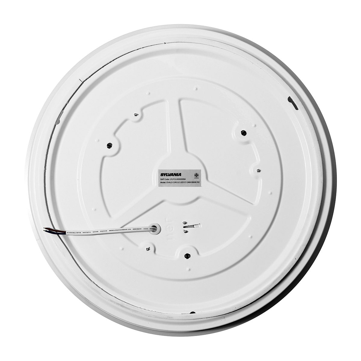 โคมไฟเพดานขอบขาวอีโค่ LED สำเร็จรูป ซิลวาเนีย (SYLVANIA) รุ่น OVALO CIRCLE LED กำลังไฟ 24 วัตต์ ชนิดแสง Daylight 6500K รับระกัน 1 ปี