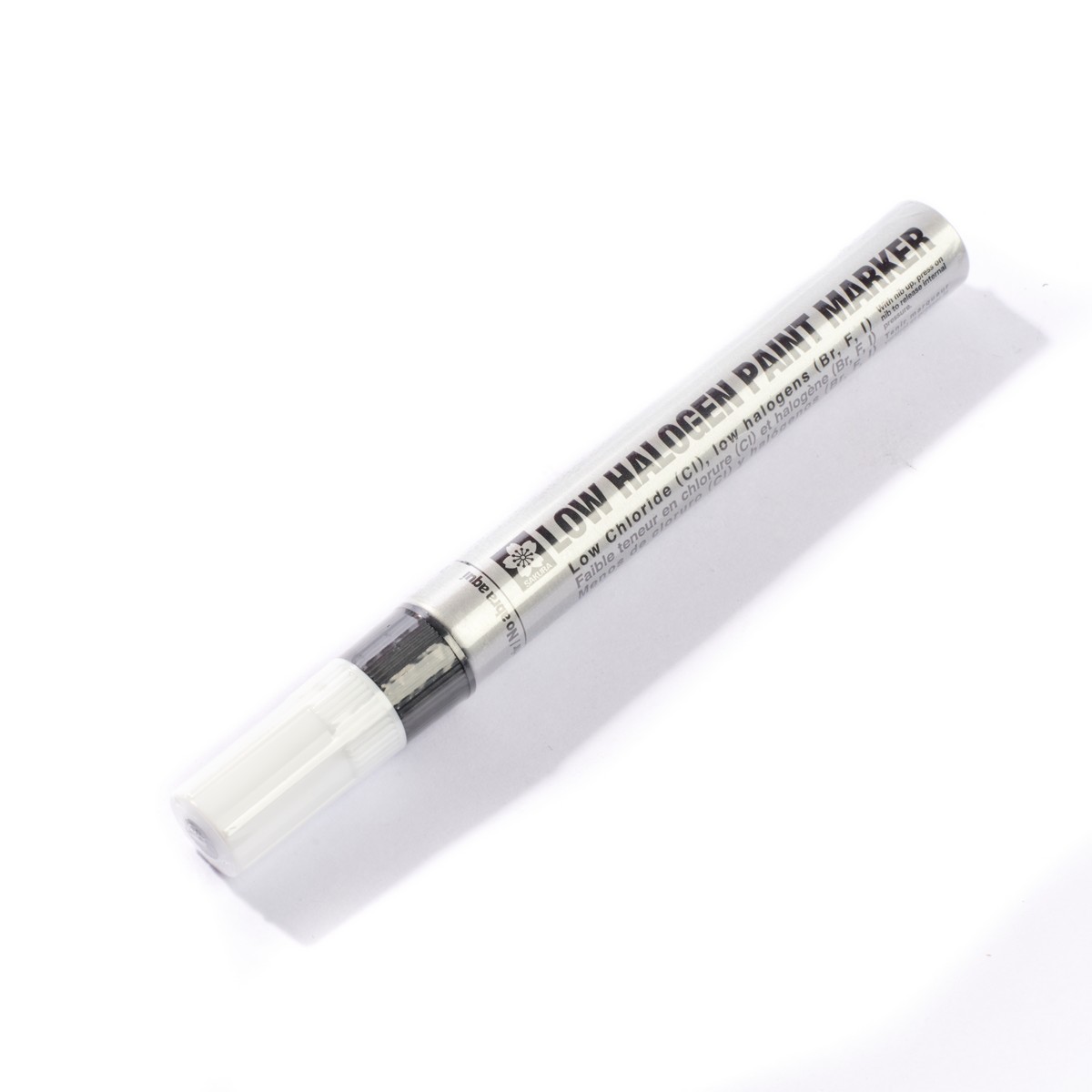 SAKURA ปากกาเพ้นท์ มาร์คเกอร์ โลว์ฮาโลเจน (สีดำ) ขนาด 2 มม. รุ่น XPMKB-LH-49 เหมาะสำหรับงานอุตสาหกรรมโดยเฉพา ใช้เขียนทำเครื่องหมาย บนโลหะทุก