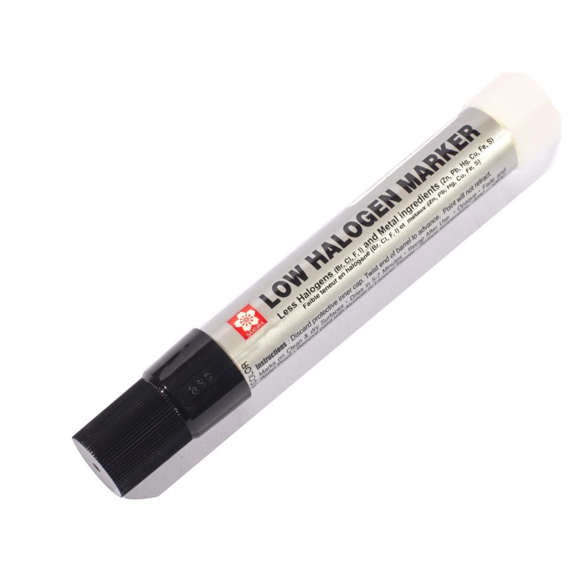 SAKURA ปากกาโซลิด มาร์คเกอร์ โลว์ฮาโลเจน (สีดำ) รุ่น XSC-LH-49 เหมาะสำหรับงานอุตสาหกรรมโดยเฉพา ใช้เขียนทำเครื่องหมาย บนโลหะทุกชนิด เหล็ก, อั