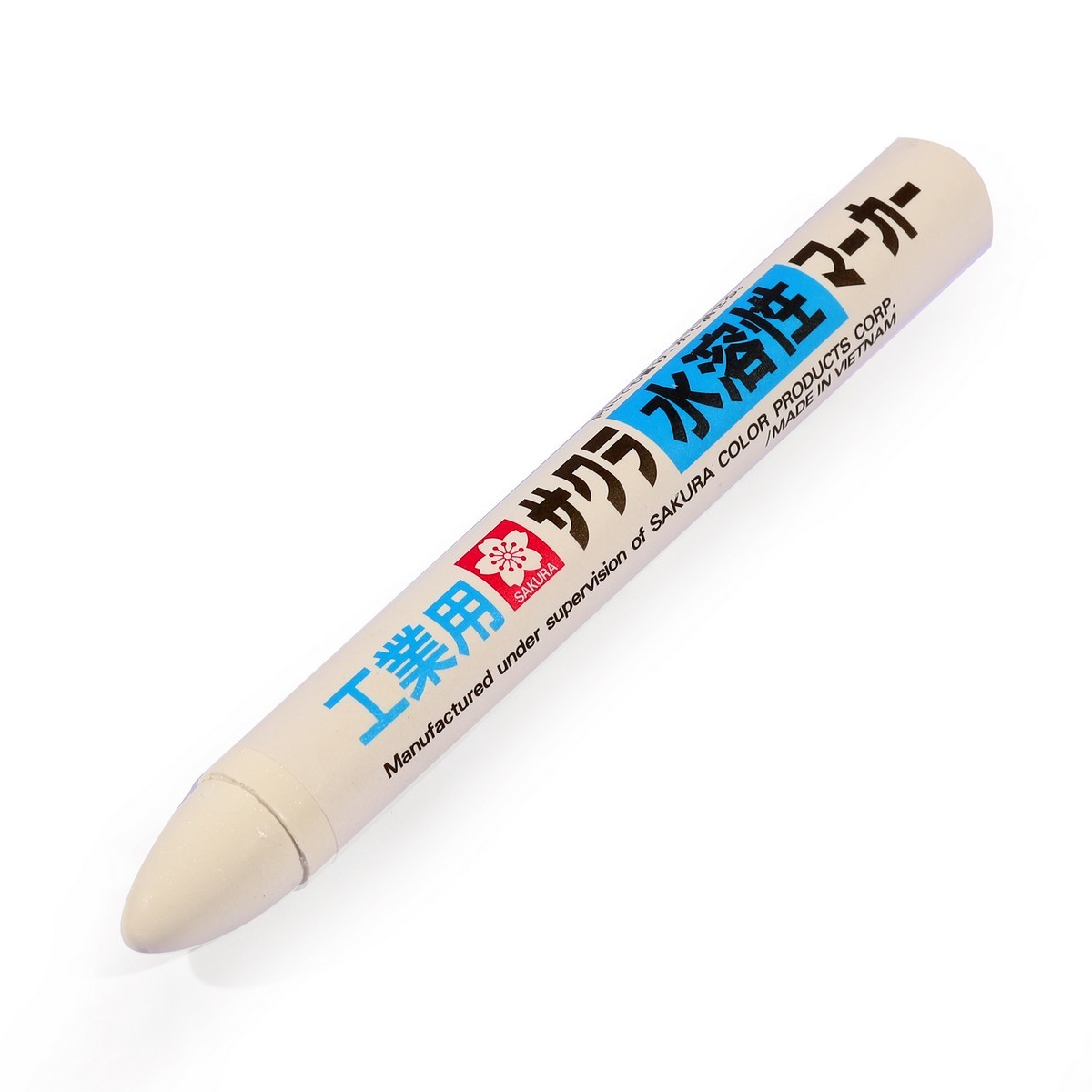 SAKURA ปากกามาร์คเกอร์ สีขาว รุ่น WSC-50 สีไม่ซีดจาง เช็คทำความสะอาดได้ สำหรับงานเขียนยาง, กระจก, เหล็ก, ไม้ ฯลฯ (ซากุระ)